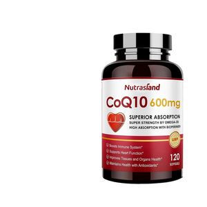 Vente chaude Nutrasland <span class=keywords><strong>Coenzyme</strong></span> Q10 Capsule molle 120 Compte 2 Complément alimentaire transfrontalier quotidien - Product Image 1