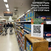 Support personnalisé en acrylique avec code QR et base en bois pour réseaux sociaux (Instagram, Google Review) – Idéal pour restaurants, affichage de menu NFC et paiement