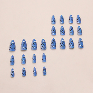 <span class=keywords><strong>Prix</strong></span> usine bleu poisson conception presse <span class=keywords><strong>ongles</strong></span> 24 pièces personnalisé amande <span class=keywords><strong>faux</strong></span> Art <span class=keywords><strong>ongles</strong></span> en gros Application pour doigt - Product Image 2