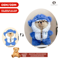 Teddy ISLAND, autorisation mondiale, poupée de mode requin de 17 centimètres, peluche de dessin animé, costume d'animal