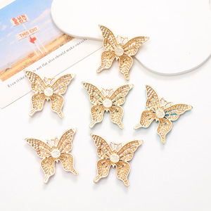 Full Diamond Luxury butterfly Charms love Shoes scarpe fiore DIY Flatback Luxury Designer decorazione per cianfrusaglie - Product Image 4