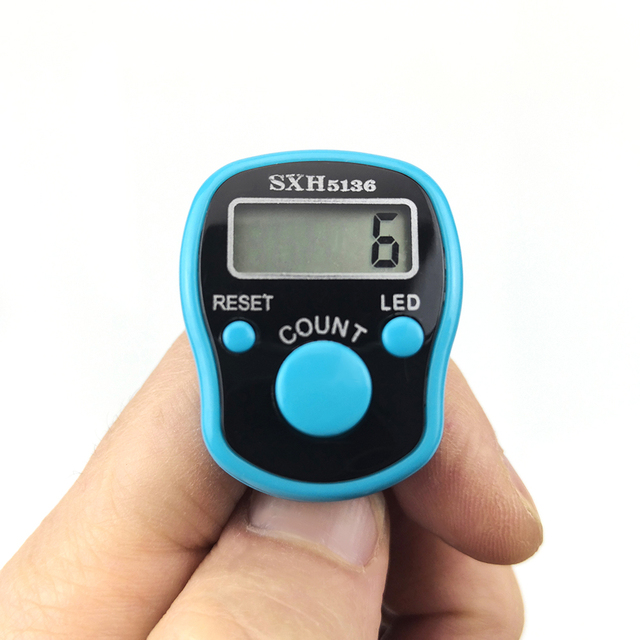 Hot-sale Digital Tasbih Ring Counter LED Finger Counter Hand Tally Counter Timer for Muslim Gifts