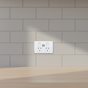 Presa USB Intelligente Approvata SAA 10A 250V, Presa a Muro Australiana con Doppio Polo e Porte USB - Product Image 1