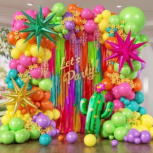 Globo de Aluminio con Forma de Árbol de Cactus, Sombrero de Pimiento de Alpaca, Taco Mexicano, para <span class=keywords><strong>Fiesta</strong></span> de Carnaval, Decoración con Letras del Alfabeto - Product Image 4