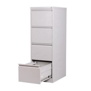 Armoire à dossiers moderne pliable en métal à 4 tiroirs avec serrure à clé pour la maison, le bureau et l'atelier - Product Image 1