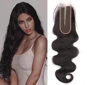 Hair 6X2 HD Lace Closure Straight Middle Part 100% Human Hair Extension Products 2X6 Full Cuticle Aligned Hair