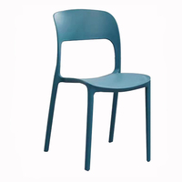 Chaises de terrasse de restaurant Chaises jaunes contemporaines pour resto café Chaises en plastique en gros