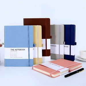 Libreta Personalizable A5 con Tapa Dura de Cuero PU, Económica, con Cierre Elástico y Logotipo Personalizado - Product Image 2