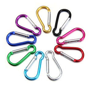 Nhôm #5 Kích Thước 48Mm Mini Kim Loại Carabiner Du Lịch Ngoài Trời Cắm Trại Móc Chai Nước Keychain Phụ Kiện Snap Hooks - Product Image 2