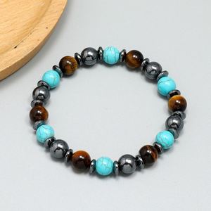 Bracelet en pierre naturelle avec perles de verre colorées pour la conscience spirituelle, livraison rapide dans le monde entier, service d'étiquetage SKU - Product Image 4
