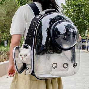 Mochila Transportadora para Mascotas - Diseño de Burbuja Transparente, Transpirable para Animales Pequeños (Cachorro/Gatito/Ave), Ideal para Viajes - Product Image 1