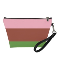 Pochette cosmétique personnalisée en similicuir PU Gynesexual Gay Rainbow pour voyage d'affaires, rangement de beauté sur coiffeuse et stock de vente au détail