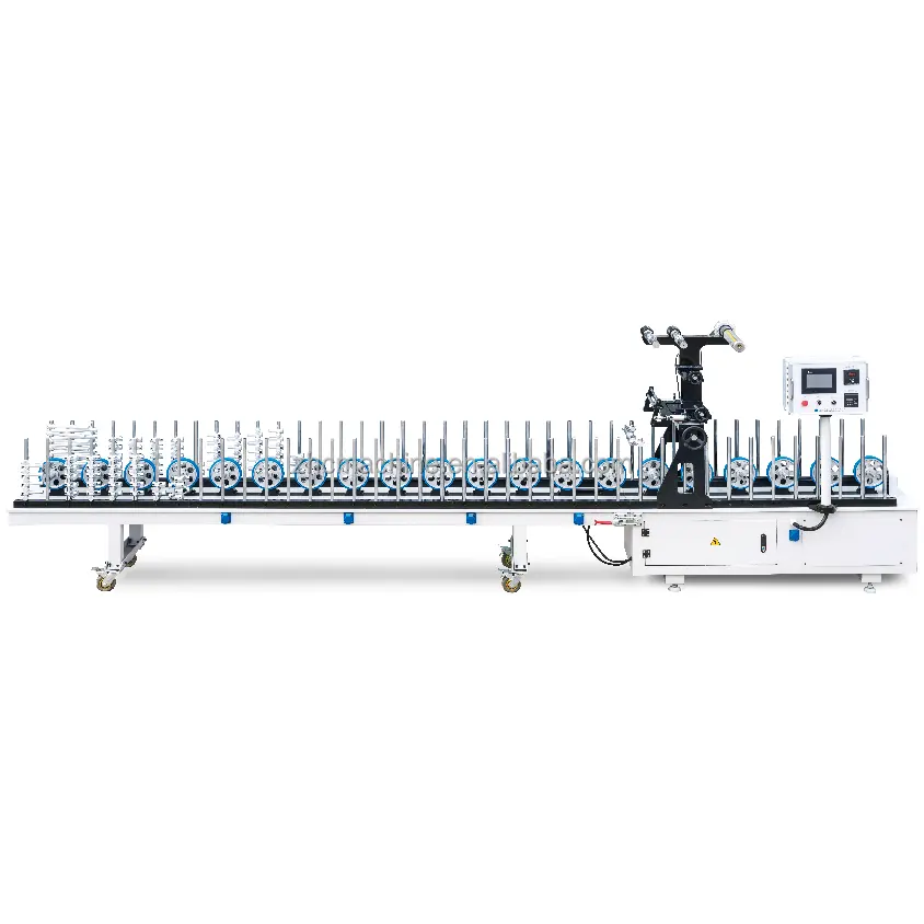 PVC Film Woodworking Machinery Effective Wrapping & Laminating Machine for PVC WPC wall panel and aluminium window frame