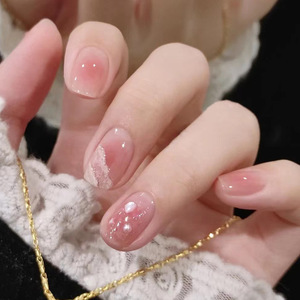 Productos de belleza de alta calidad con 24 piezas Venta al por mayor Prensa en <span class=keywords><strong>uñas</strong></span> con <span class=keywords><strong>uñas</strong></span> artificiales para niña <span class=keywords><strong>Uñas</strong></span> postizas acrílicas gruesas - Product Image 6