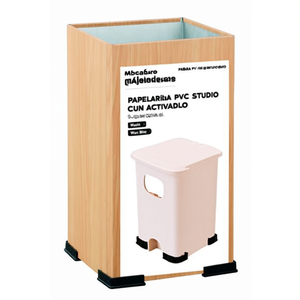 Papelera PVC Quadrata da Studio 615 L, Contenitore per Rifiuti da Ufficio - Product Image 2