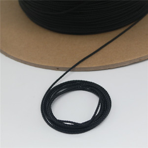 Cable de Audio Negro Bronceado de 2.7MM con Cuatro Hilos Trenzados y Revestimiento de TPE para Dispositivos Digitales y Uso en Auriculares DIY - Product Image 2