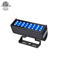 Projecteur LED RGBW sans fil DMX de haute qualité homologué ETL AC100-277V 50W Projecteurs LED extérieurs IP67 Éclairage architectural de façade
