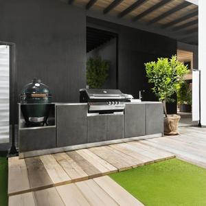 Gabinete de cocina para exteriores de acero inoxidable ignífugo ODM con armario <span class=keywords><strong>Electrodomésticos</strong></span> de cocina para exteriores fáciles de limpiar e higiénicos - Product Image 2