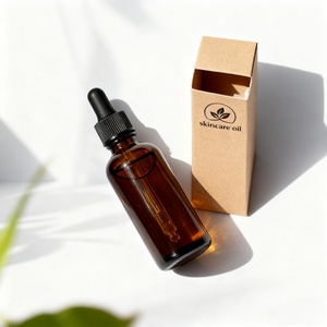 Wholesale 1oz Amber Brown Glass Dropper Bottle for Cosmetics Essential Hair Oil 10ml 20ml 30ml 50ml 100ml Sizes with <b>Box</b> - Product Image 2