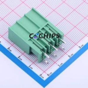 JL5EDGVC-76203G01 Plug-in Terminal Block Through hole,P=7.62mm Connector Board-to-Board / Socket - Closed 1x3P 7.62mm Green - Product Image 2