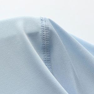 T-shirt de sport d'été pour homme, col rond, sans couture, à manches courtes, en soie glacée, haute élasticité, séchage rapide, coupe ajustée - Product Image 5