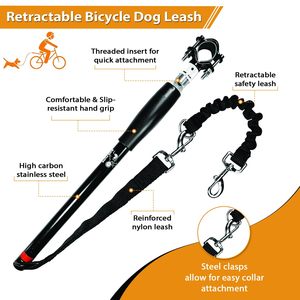 KingHon <span class=keywords><strong>Dog</strong></span> biciclettina di trazione corda guinzaglio elastico in Nylon bici Pet <span class=keywords><strong>Walk</strong></span> Run Jogging distanziatore guinzaglio per animali domestici senza mani - Product Image 5