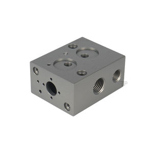 Blocco collettore multifunzionale 3/8 valvola idraulica ad alta precisione in alluminio per lavorazione CNC - Product Image 5