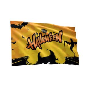 Drapeau décoratif en polyester 3x5 pieds sur le thème des festivals, anti-plis, design durable, impression numérique haute définition pour Halloween - Product Image 3