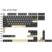 Clavier mécanique ergonomique GATERON Year of Tiger 115 touches, hauteur personnalisée, aluminium doublement anodisé de qualité supérieure, touches CNC