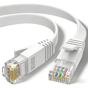 White CAT6 UTP Flat Ethernet <b>Cable</b> PVC Jacket 305m Copper Strand High Speed LAN Network Patch Cord - Product Image 3