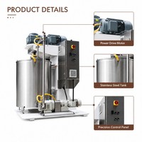 Broyeur vertical Miller 100l, petite machine de laboratoire pour le broyage de chocolat, avec broyeur à billes pour le chocolat