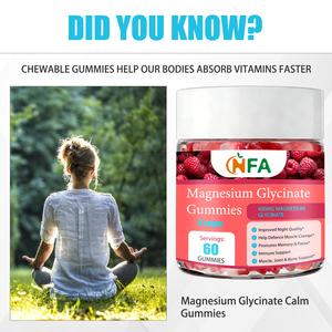 Gummies de glycinate de magnésium OEM en gros de haute qualité pour une meilleure qualité de sommeil et la prévention des crampes musculaires - Product Image 6