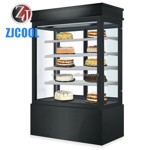 Refrigerador <span class=keywords><strong>Vertical</strong></span> para Pasteles, <span class=keywords><strong>Vitrina</strong></span> Refrigerada para Pastelería, Refrigerador de Exhibición de Cuatro Lados - Product Image 1