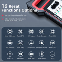 Escáner OBD2 Thinkcar THINKSCAN Plus S7, Herramienta de Diagnóstico para Todos los Autos con Lector de Códigos de 7 Sistemas, Motor y SRS, 5 Funciones de Reinicio DIY Opcionales