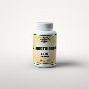 OEM ขายดี - ปรับแต่งได้ - อาหารเสริมแอล-เออร์โกธิโอไนน์ 30 มก. แอล-เออร์โกธิโอไนน์บริสุทธิ์จากพืชต่อแคปซูล - Product Image 1