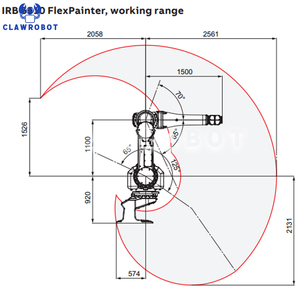 หุ่นยนต์ทาสี CLAWROBOT FlexPainter ABB 6 แกน 13 กก. สำหรับงานพ่นสีรถยนต์ งานพ่นสีอเนกประสงค์ และงานพ่นสีในอุตสาหกรรมทั่วไป - Product Image 2