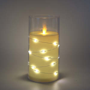 Tira <span class=keywords><strong>de</strong></span> luz LED Luz blanca cálida Juegos <span class=keywords><strong>de</strong></span> <span class=keywords><strong>tres</strong></span> tamaños Vela <span class=keywords><strong>de</strong></span> Pilar eléctrica decorativa <span class=keywords><strong>de</strong></span> lujo - Product Image 3