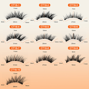 Cils magnétiques souples en gros avec applicateur, cils artificiels à bande complète personnalisés OEM, cils magnétiques naturels, marque privée - Product Image 5