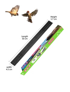Dispositif répulsif <span class=keywords><strong>pour</strong></span> oiseaux et <span class=keywords><strong>chats</strong></span>, dispositif de dissuasion <span class=keywords><strong>pour</strong></span> oiseaux, clôture murale, pointes en plastique de 50 cm, éloigne <span class=keywords><strong>les</strong></span> oiseaux - Product Image 1