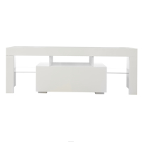 HANYEE – meuble TV en bois MDF de Style moderne avec lumière Led, meuble de Console TV pour salon
