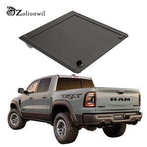 Zolionwil – Couverture de benne rigide rétractable et étanche <span class=keywords><strong>pour</strong></span> <span class=keywords><strong>Dodge</strong></span> <span class=keywords><strong>Ram</strong></span> <span class=keywords><strong>1500</strong></span> 5e génération (2002, 2025, 2026) à profil bas 6.4 5.7 - Product Image 1