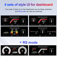 STWEI - Radio para Auto con Pantalla Doble, Panel de Instrumentos de 12.3 Pulgadas + Pantalla Android de 10.25 Pulgadas, Cabina Virtual, Compatible con Audi Q7 05-15