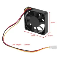 Ventilateur de refroidissement 5010 DC 12V Interface 3 broches Roulement à bille 50x50x10mm/40x40x10mm Petit ventilateur d'extraction pour boîtier d'ordinateur Radiateur Refroidisseur de CPU