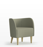 Ensemble de canapé de bureau en tissu pour une place