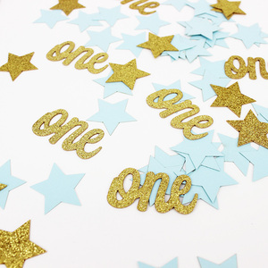Décoration de <span class=keywords><strong>table</strong></span> pour le 1er <span class=keywords><strong>anniversaire</strong></span>, confettis « Twinkle Twinkle Little Star », premier <span class=keywords><strong>anniversaire</strong></span> de bébé garçon, numéro <span class=keywords><strong>1</strong></span>, lettre double face - Product Image 5