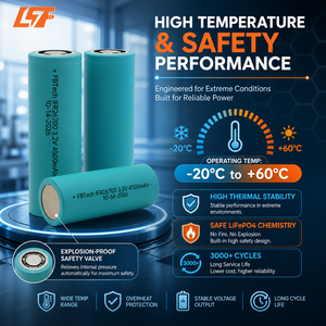 FBTech IFR26700 3,2V 4500mAh LiFePO4 Zylindrische Lithium-Ionen-Batterie 3000+ Zyklen Lebensdauer 20 <span class=keywords><strong>ACIR</strong></span> für Energiespeicherung - Product Image 3