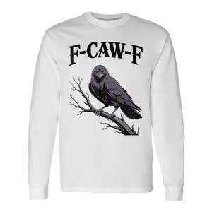 Camiseta de manga larga con diseño de cuervo gótico F-Caw-F Raven - Product Image 1