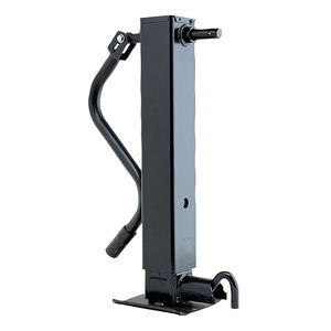 Hochbelastbare 12000 lbs Schwarze Stahl-Vertikalstütze für Wohnwagen Direkt Anzuschweißende Teile für LKW-Anhänger Neu - Product Image 1