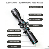 Factory 3-9X40 Scope AO Rouge Vert Bleu Illuminé avec Flip-Open Covers Sunshade Tube