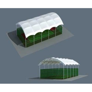 Structure en acier, toit en membrane tendue, couverture de terrain de basket-ball, structures tensiles pour stades, toit d'ombrage pour aire de jeux scolaire - Product Image 5